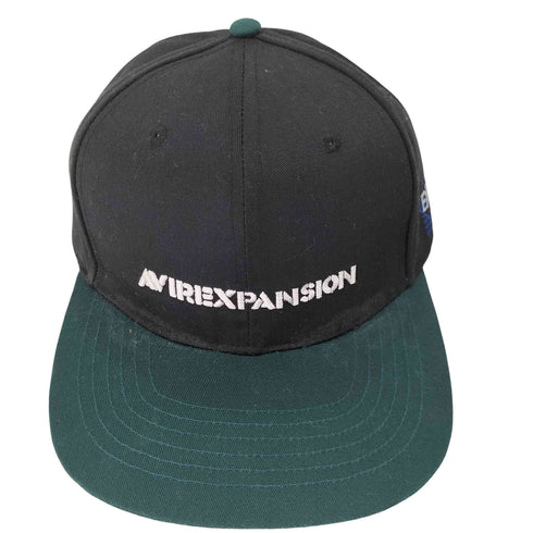 アヴィレックス AVIREX FLAT VISOR CAP BLACK フラット バイザー キャップ ブラック メンズ