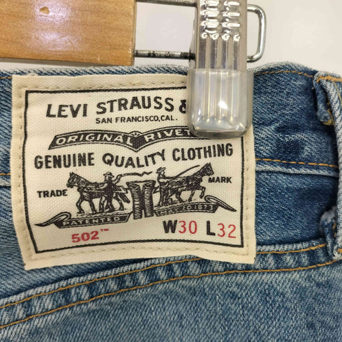 リーバイス Levis 502 ジップフライ インディゴ ストレート デニムパンツ メンズ W30L32
