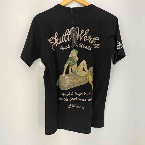 スカルワークス SKULL WORKS コラボプリント ヘンリーネックカットソー メンズ 3