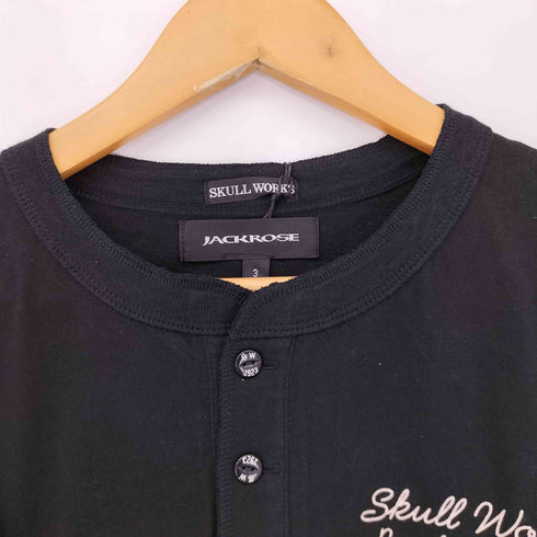 スカルワークス SKULL WORKS コラボプリント ヘンリーネックカットソー メンズ 3