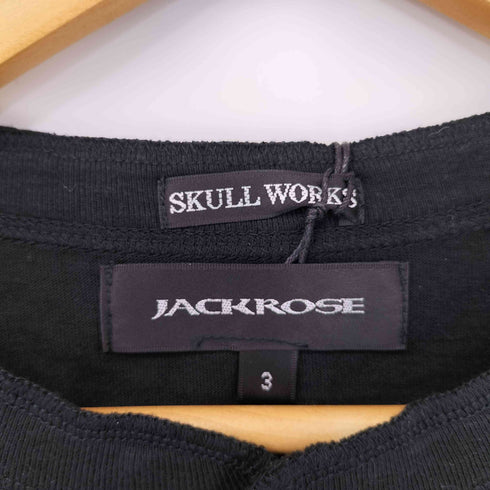 スカルワークス SKULL WORKS コラボプリント ヘンリーネックカットソー メンズ 3