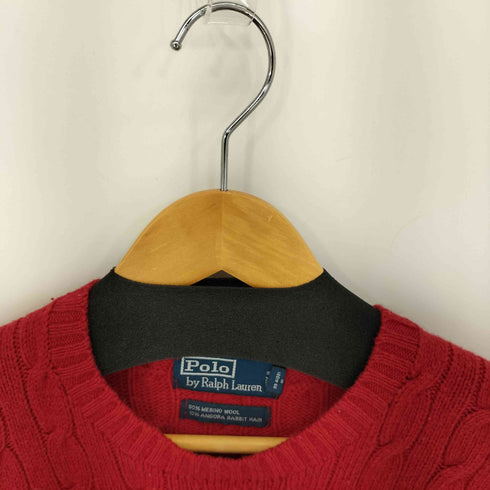 ポロバイラルフローレン Polo by RALPH LAUREN 90S メリノウールアンゴラ ケーブル編みニット メンズ import:M