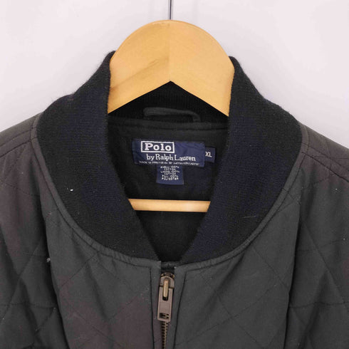 ポロバイラルフローレン Polo by RALPH LAUREN 80S~90S ポニー無 オイルドキルティングボンバージャケット メンズ import:XL