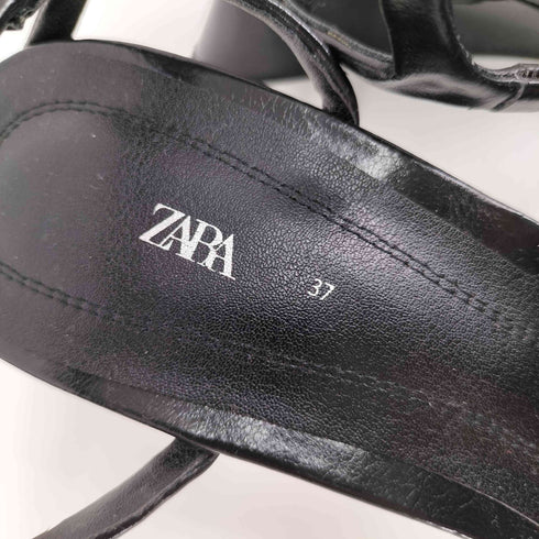 ザラ ZARA アンクルストラップ ヒールブーツ レディース JPN:37