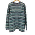 ミッソーニ MISSONI 90-00S INTIMO 黒タグ 総柄 3D ポリコットン クルーネック スウェット メンズ import:L