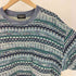 ミッソーニ MISSONI 90-00S INTIMO 黒タグ 総柄 3D ポリコットン クルーネック スウェット メンズ import:L
