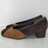 ランバン LANVIN バイカラースウェードヒールパンプス レディース JPN:23