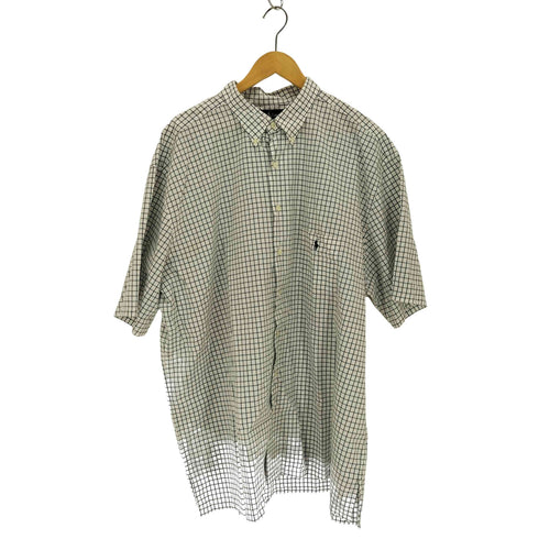 ラルフローレン RALPH LAUREN 香港製 ボタンダウンチェックシャツ メンズ 2XLT