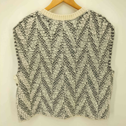 ロクビューティーアンドユースユナイテッドアローズ 6 BEAUTY & YOUTH UNITED ARROWS JACQUARD KNIT NO SLEEVE PULLOVER レディース