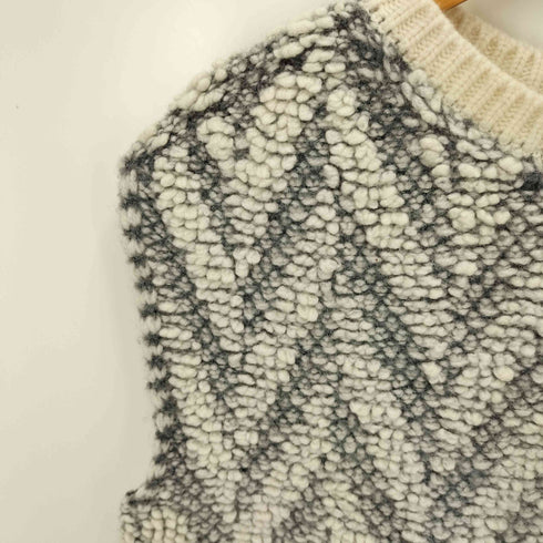 ロクビューティーアンドユースユナイテッドアローズ 6 BEAUTY & YOUTH UNITED ARROWS JACQUARD KNIT NO SLEEVE PULLOVER レディース