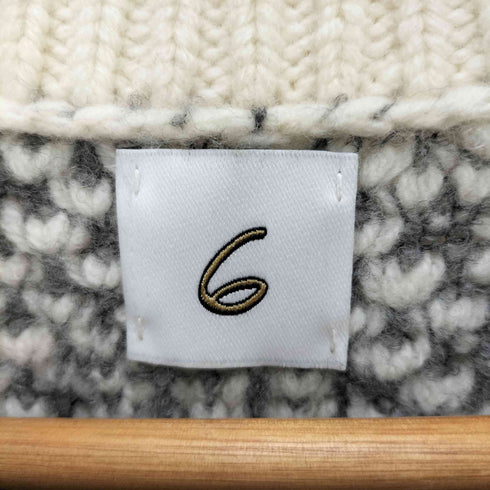 ロクビューティーアンドユースユナイテッドアローズ 6 BEAUTY & YOUTH UNITED ARROWS JACQUARD KNIT NO SLEEVE PULLOVER レディース