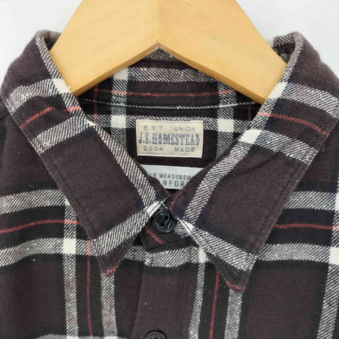 ジャーナルスタンダードホームステッド JOURNAL STANDARD J.S HOMESTEAD チェックネルシャツ メンズ JPN:L
