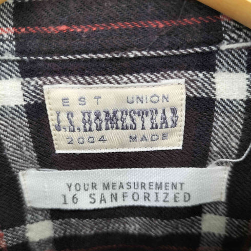 ジャーナルスタンダードホームステッド JOURNAL STANDARD J.S HOMESTEAD チェックネルシャツ メンズ JPN:L