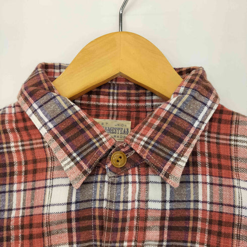 ジャーナルスタンダードホームステッド JOURNAL STANDARD J.S HOMESTEAD チェックネルシャツ メンズ JPN:L