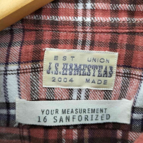 ジャーナルスタンダードホームステッド JOURNAL STANDARD J.S HOMESTEAD チェックネルシャツ メンズ JPN:L