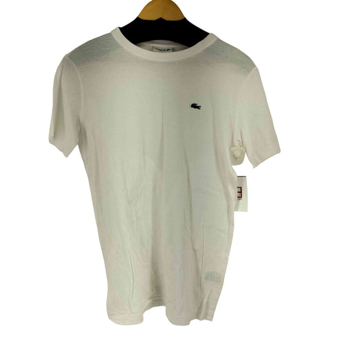 ラコステ LACOSTE ワンポイントロゴ クルーネック S/S Tシャツ レディース import:S