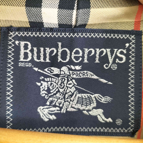バーバリーズ BURBERRYS 80-90S 裏地チェックラグランステンカラーコート メンズ