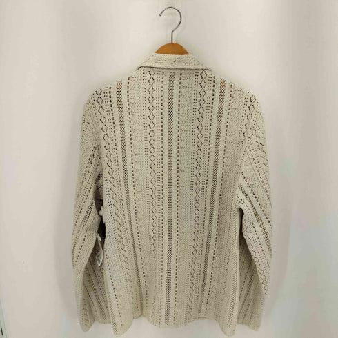アモーメント amomento 24SS クロシェジップアップニットシャツ メンズ import:M