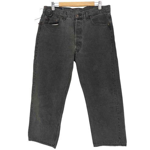 リーバイス Levis 90s USA製 501 ボタン裏520刻印 後染め ブラックデニムパンツ メンズ W36 L30
