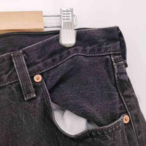 リーバイス Levis 90s USA製 501 ボタン裏553刻印 後染め ブラックデニムパンツ メンズ W36 L32