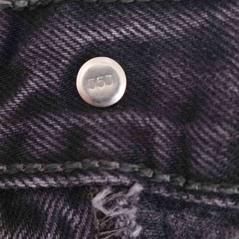 リーバイス Levis 90s USA製 501 ボタン裏553刻印 後染め ブラックデニムパンツ メンズ W36 L32