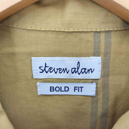 スティーブンアラン Steven Alan COTTON/SILK CHECK OPN-BOLD/シャツ メンズ S