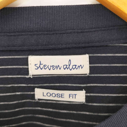 スティーブンアラン Steven Alan SIRO BORDER SHORT SLEEVE TEE-LOOSE/Tシャツ メンズ S