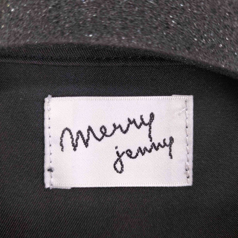 メリージェニー merry jenny センタープリーツ フロントリボン L/Sブラウス レディース FREE