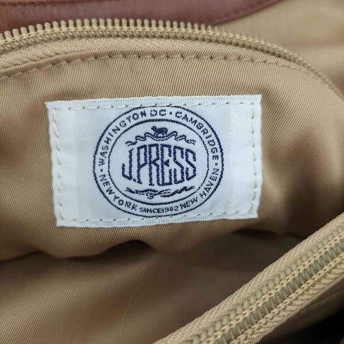 ジェイプレス J.PRESS レザーハンドル ナイロントートバッグ レディース