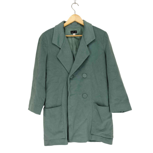 アニエスベー agnes b. PARIS カシミヤ アンゴラ混 ウールダブルチェスターコート レディース US:0-2
