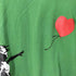 クルーネックTシャツ カットソー アート ふうせんと少女 レディース JPN:L