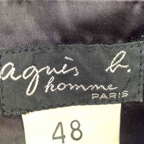 アニエスベーオム Agnes b.homme 90s フランス製 ウールカシミヤ 2Bテーラードジャケット メンズ 48