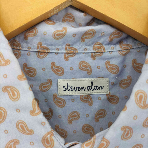スティーブンアラン Steven Alan PAISLEY PRINT REGULAR COLLAR SHIRT-NERD/シャツ メンズ S