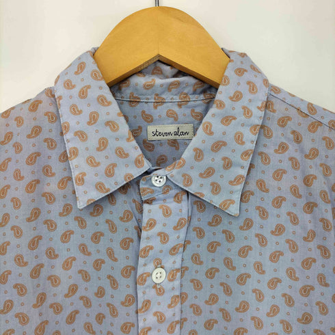 スティーブンアラン Steven Alan PAISLEY PRINT REGULAR COLLAR SHIRT-NERD/シャツ メンズ S