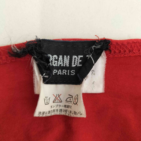 MORGAN DE TOI 90s MADE IN FRANCE サイドラインレーヨンミニスカート Y2K レディース