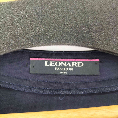レオナール LEONARD フラワーボタン ロングカーディガン レディース JPN:L