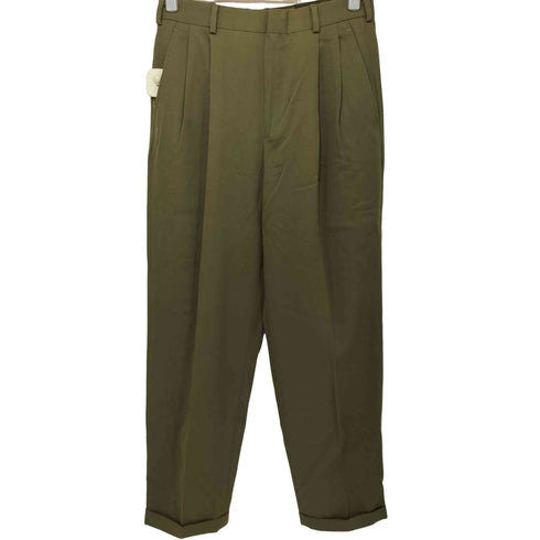 ランズエンド LANDS END 2タックストレートスラックス 裾ダブル メンズ 30