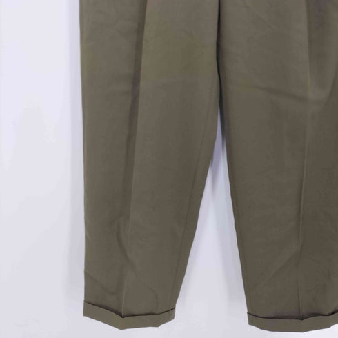 ランズエンド LANDS END 2タックストレートスラックス 裾ダブル メンズ 30