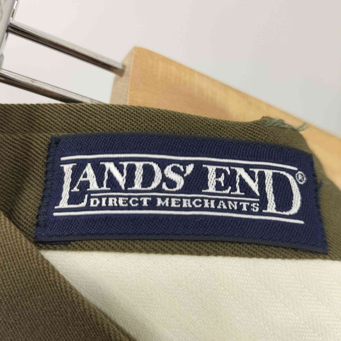 ランズエンド LANDS END 2タックストレートスラックス 裾ダブル メンズ 30