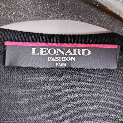 レオナール LEONARD 花柄 ニットカーディガン レディース JPN:L
