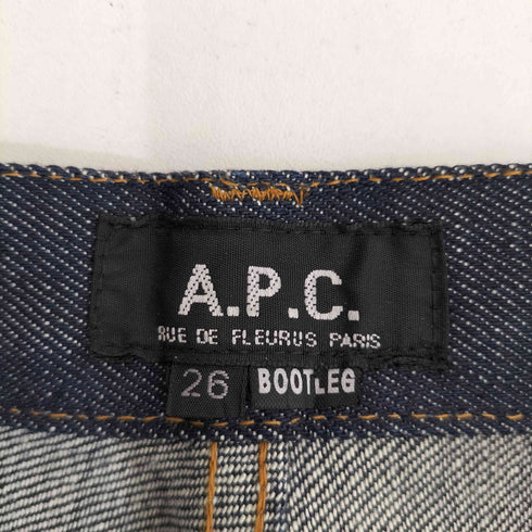 アーペーセー A.P.C. 00s 03SS イーストバイウエスト期 ボタンフライ インディゴストレートデニムパンツ レディース 26