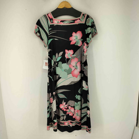 レオナール LEONARD 花柄 S/S ストレッチワンピース レディース JPN:M