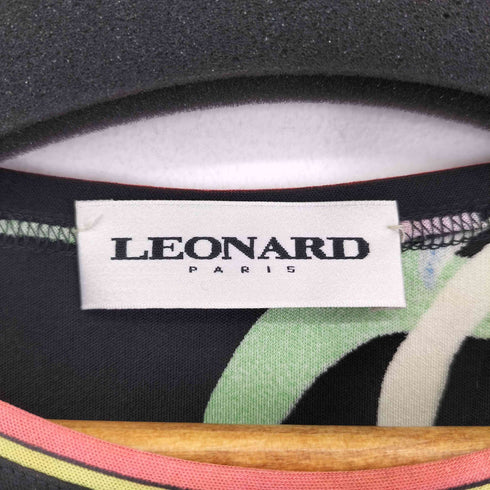 レオナール LEONARD シルク 花柄 L/Sワンピース レディース 40