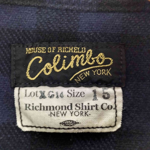 COLIMBO ロングスリーブ チェックネルシャツ メンズ 15
