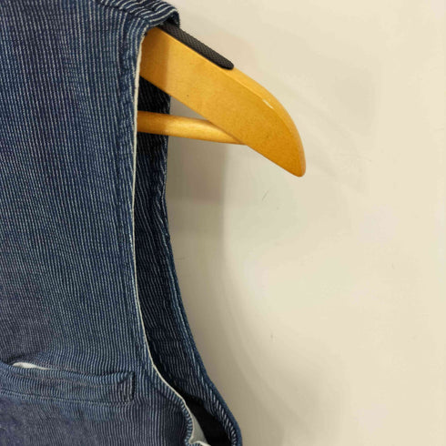 ブルーブルー BLUE BLUE INDIGO DYE ヒッコリー ベスト メンズ S