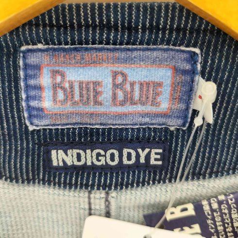 ブルーブルー BLUE BLUE INDIGO DYE ヒッコリー ベスト メンズ S