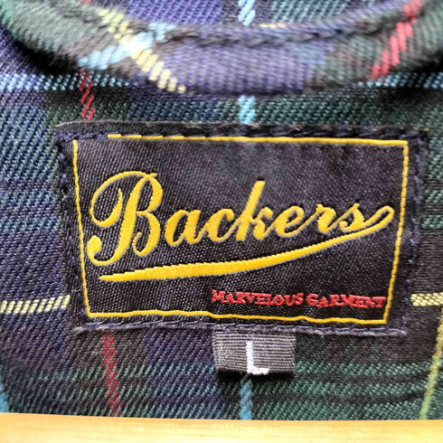 バッカーズ Backers スタンドカラーリブジャケット メンズ L