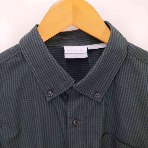 コロンビア Columbia チェック柄ボタンダウンシャツ メンズ M