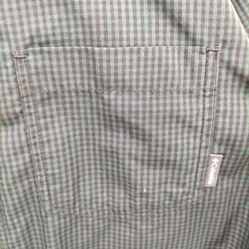 コロンビア Columbia チェック柄ボタンダウンシャツ メンズ M