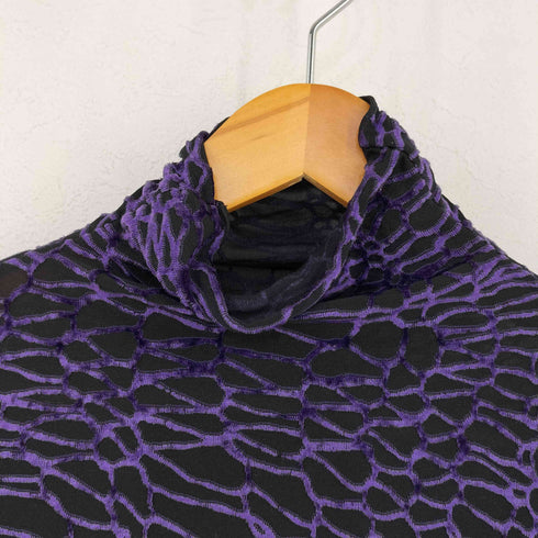 ENTRACTE MADE IN FRANCE ハイネック スパイダーウェブベロアトップス レディース 2